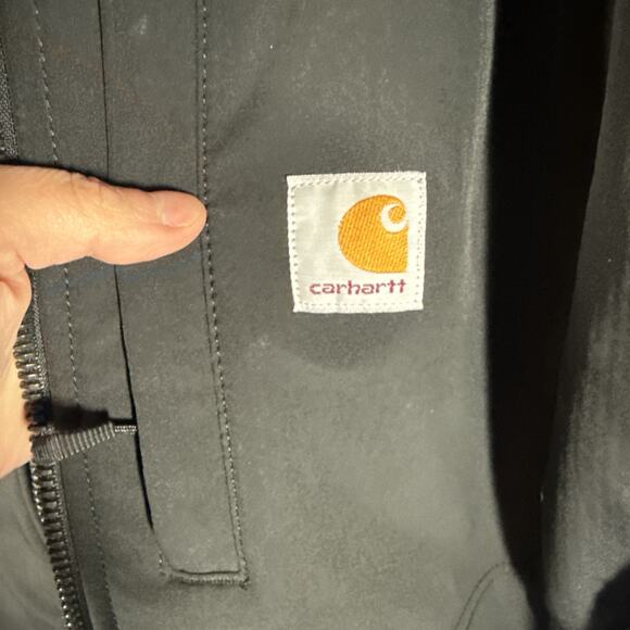 Carhartt Rain Defender Hooded Jacket, 0J3829-M, Black, XL Size - Picture 3 of 12